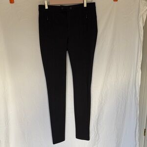 Vince Black Stretch Riding Pants Skinny Leg Ponte Trouser